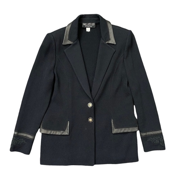 St. John Jackets & Blazers - ST. JOHN COLLECTION Vintage Black Blazer